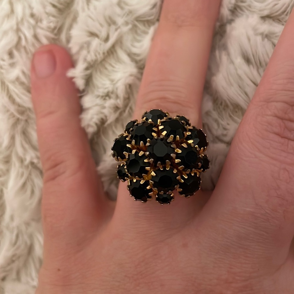 Vintage Black Gem Ring